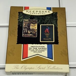 Hallmark Keepsake Ornament Atlanta 1996 Olympics & 1896 Athens Olympics NOS